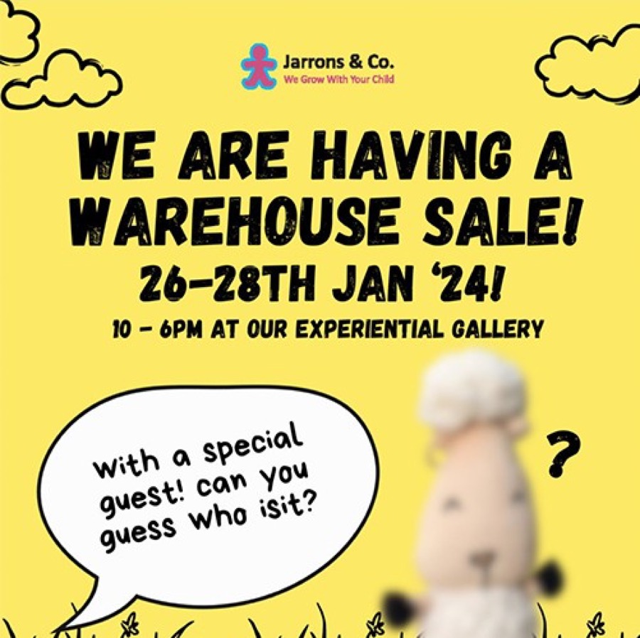 Jarrons & Co warehouse sale campaign post